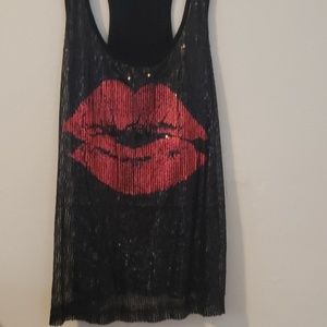 Sequin racerback tank